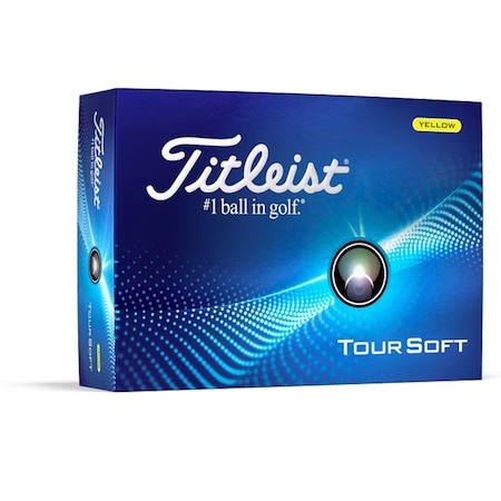 Titleist Tour Soft Yellow 2024 Golf Balls - 1 Dozen T4114S