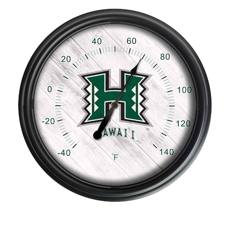 Holland Bar Stool Co University of Hawaii Indoor/Outdoor LED Thermometer ODThrm14BK-08Hawaii