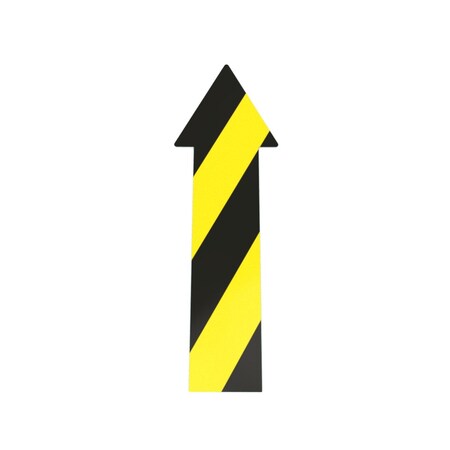 Safetytac Adhesive Floor Arrows, 3.5 in Height, 10 in Width, Flexible PVC, Arrow STHA1070
