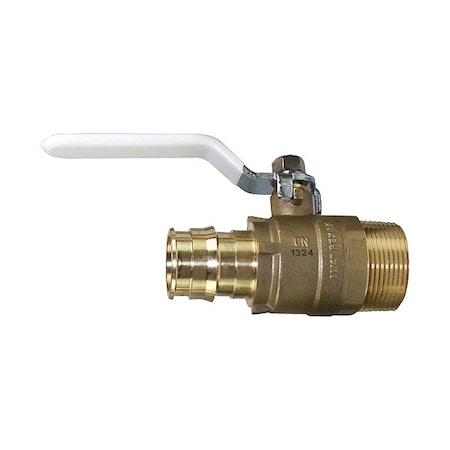 Uponor LF BRS TBall VLV, 3/4"PEX3/4"MNPT(MIN/10) LFT4917575SS