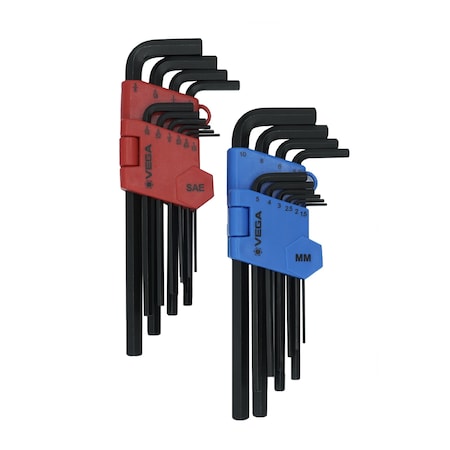 Vega Hex L-Key Combo Set - Inch/Metric (Long) - 20pc HL20MS