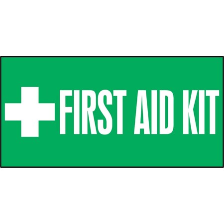 Accuform Safety Label, 7 in, 3 in, Adhesive Dura-Poly LFSD508XVE
