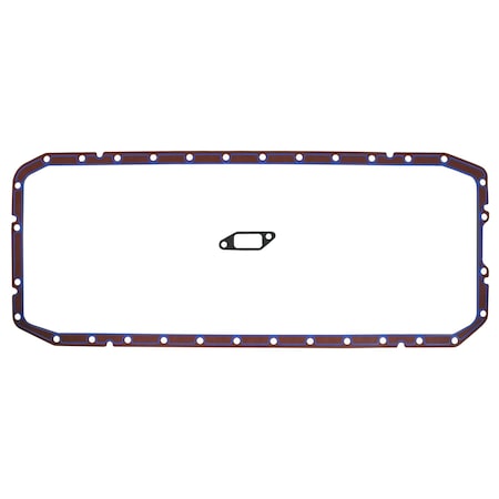 Fel-Pro Engine Oil Pan Gasket Set 32 Bolt Hole Two Piece Gasket,  OS30870