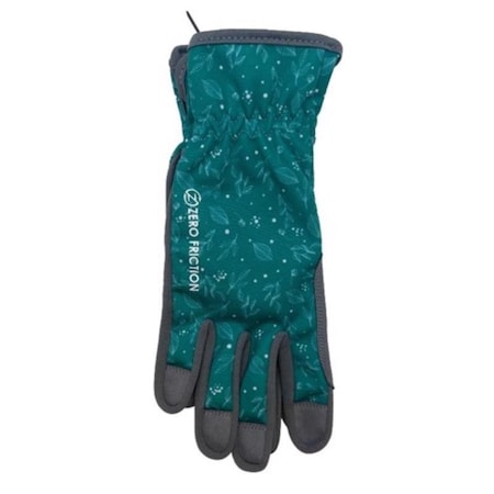 Zero Friction One Size Fits All Microfiber Green Gardening Gloves, 2PK WG700002