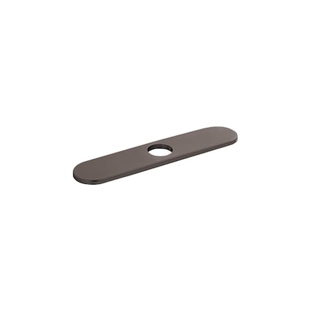 Hansgrohe Base Plate for Single-Hole Kitchen Faucets, 10" in Brushed Black Chrome 14019341