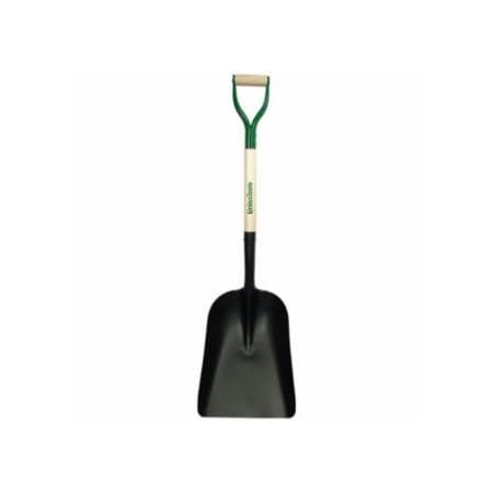 Razor-Back Steel Scoops, 17 in x 12 in Blade, 48 in White Ash Steel D-Grip Handle 760-50143