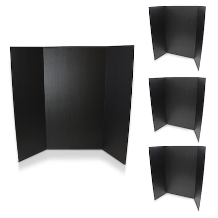 Flipside One-Ply Project Board, 36in. x 48in., Black, 4PK 18067