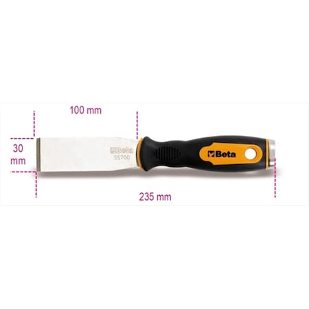 Gizmo 1479 RB 1 - Straight Putty Knife Scraper GI3689966