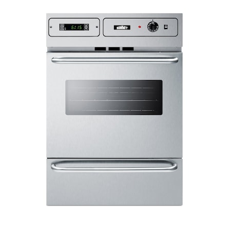 Summit 24in Wide Gas Wall Oven TTM7882BKW