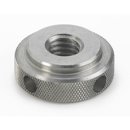 Morton Knurled Jam Nut, 5/8in-11 Thread Size, 1/2in Height, 1-3/8in Diameter KN-62