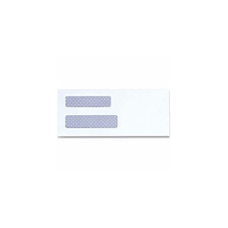 Universal Double Window Business Envelope, No 8 5/8, Square Flap, Self-Adhesive, 3.63 x 8.63, 500PK UNV35218