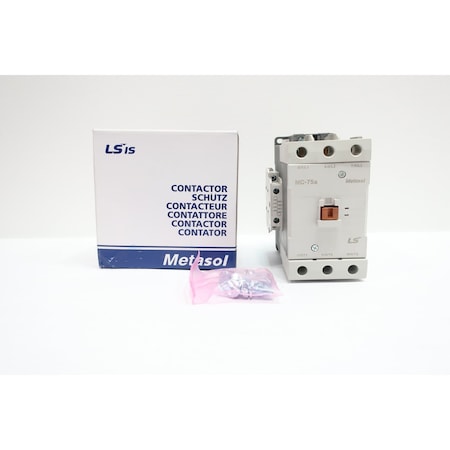 Ls Electric CONTACTOR 600V-AC 75A 50HP MC75A-30-22-U7-S-E