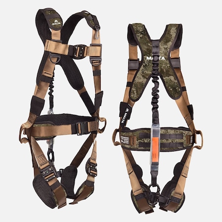 Malta Dynamics Hunter's Elite Harness Kit, L/XL, 300 lb, Quick-Connect Chest/ Quick-Connect Leg Straps HE3201