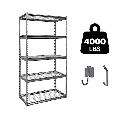 Zoro Select General Purpose Boltless Metal Shelving B-ATLAS361872-5D800