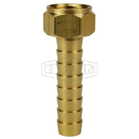 Dixon Long Shank Coupling, 1/2 in Nominal, Female NPSM x Hose End Style, Domestic BLS444