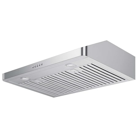 Victory 30-Inch 600 CFM Under Cabinet Range Hood, Baffle Filters, Push Button Controls, LED Lights Luna-M-30