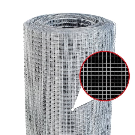 Wrightmaster 24 in. x 50 ft. 19-Gauge Hot-Dip Galvanized Hardware Cloth Supports Garden Plant and Chicken Fence ZR-Z40YM3