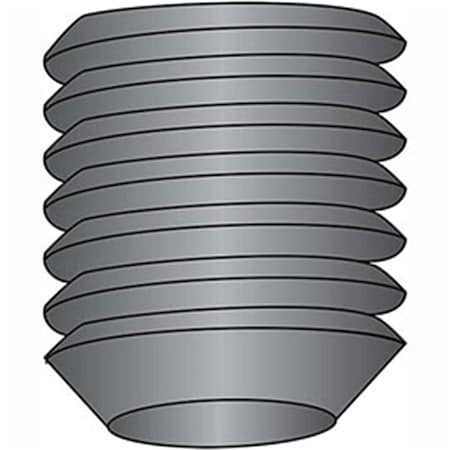 Brighton-Best Socket Set Screw - 0.25-20 x 0.5 in. - Cup Point - Steel Alloy - Black Oxide - UNC, 100PK B2101082