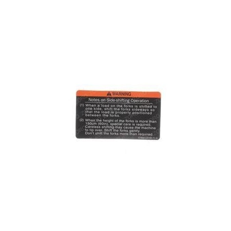 Toyota REPLACEMENT DECAL, CAUTION PLATE 57892-U2100-71