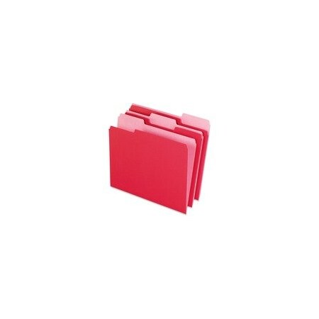 Pendaflex FOLDER, FILE, LTR, 1/3, RED/PNK, 100PK 15213RED