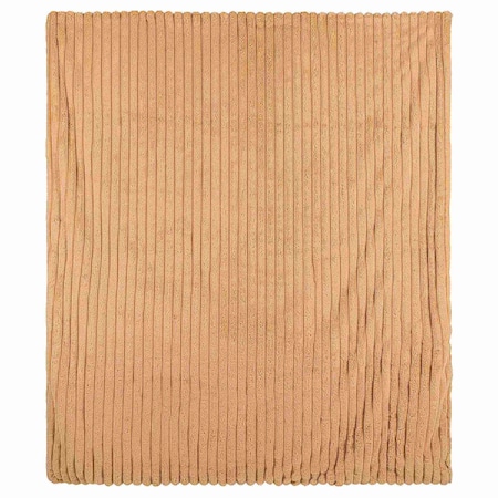 Lavish Home Faux Fur Throw Blanket 60x70-Inch Twin Blanket for Couch, Bed, or Chair Soft Throw with Plush, Taupe 66-THROW057-T