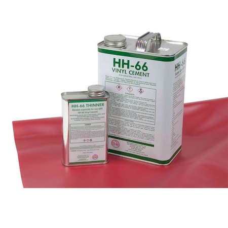 Mytee Products 18oz Vinyl Tarp Repair Kit, 18oz Red Tarp Patch with Vinyl Cement and Thinner TRK-Pro-Red