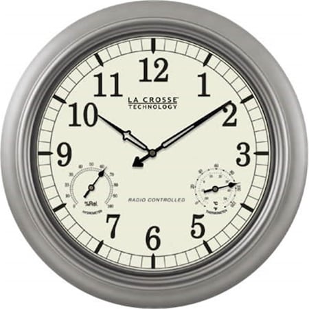 La Crosse Technology 18 in. Atomic Analog WT-3181PL-DT