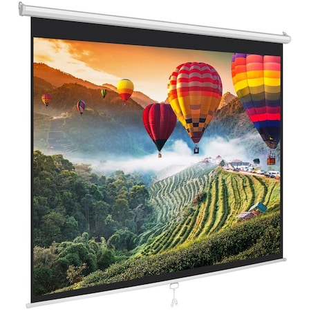 Pyle Manual Pull-Down Projector Screen PRJSM9406