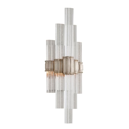 Corbett Lighting Viola 2 Light Wall Sconce 20 In. Warm Silver Leaf 236-11-WSL