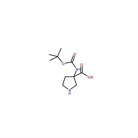 Ak Scientific 3-(t-Butoxycarbonyl)aminopyrrolidine-3-carboxylic acid (250mg), CAS 869786-49-2 5727AJ-250mg