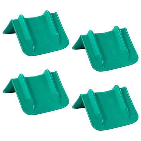 Mytee Products 4PK 8inx8inx10in Green Flatbed Corner Protector for Flatbed Trailer Cargo Load, 4PK PCPVB12Gx4