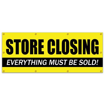 Signmission Store Closing, 36 Inch x 96 Inch, Banner B-96 Store closing