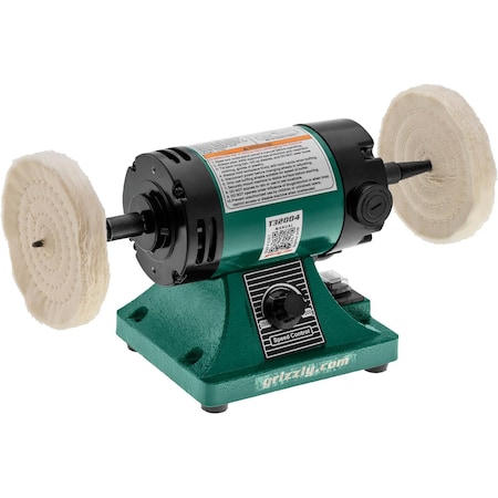 Grizzly 3/4 HP Variable-Speed Mini Benchtop Buffer T32004
