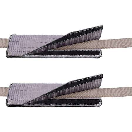 Mytee Products 4in x 24in Heavy-Duty Polyester Cordura Flat Quick Sleeve Wear Pad for 1in & 2in Web Slings, 2PK FCQSWP-424x2