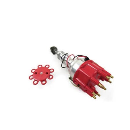 Bous Performance Race Pro Billet Aluminum Distributor Cap for Ford 351C, Blue D33164BU