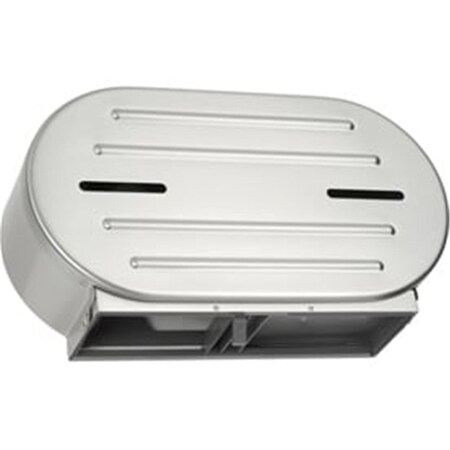 Asi Surface Mounted Twin 9 in. Jumbo Roll Toilet Tissue Dispenser, Stainless Steel 40