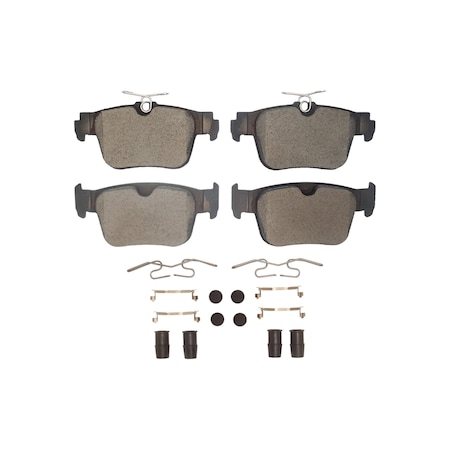 Dynamic Friction Co DFC EURO 5000  Ceramic Pad and Hardware Kit 1600-2433-01