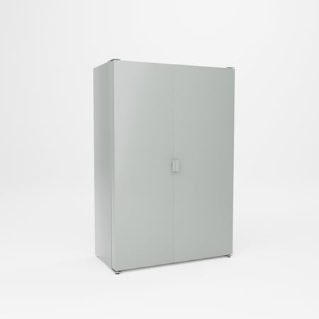 Pucel Pocket Door Bin Cabinet, 84 Bins, 48 in W x 72 in H x 24 in D, Gray PDBC-4872-26-84