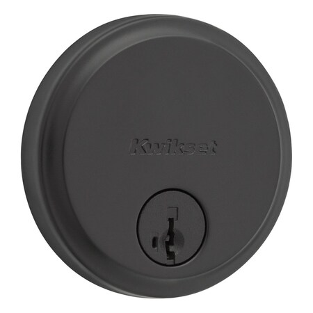 Kwikset Residential Deadbolts Single Cylinder Matte Black 258-514S.STRKP