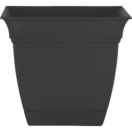 Hc Companies Eclipse 8'' x 8'' x 7'' Resin Black Planter ECP08005G18