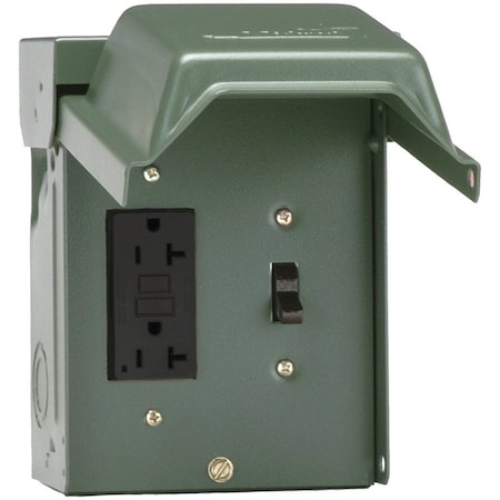 Ge Industrial Solutions Power Outlet, 20 A, 120 V, Green U010S010GRP