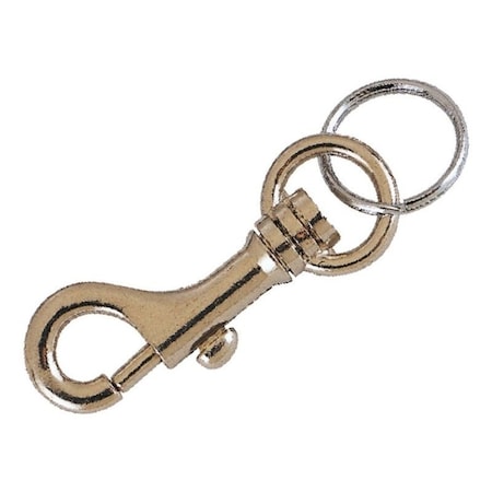 Vulcan Key Ring, Key Ring Ring, 1-1/8 in Dia Ring, Steel Case, Nickel plated EH97058