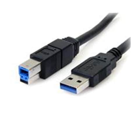 Dynamicfunction 10 ft. Black SuperSpeed USB 3.0 Cable A to B Male to Male DY3321229