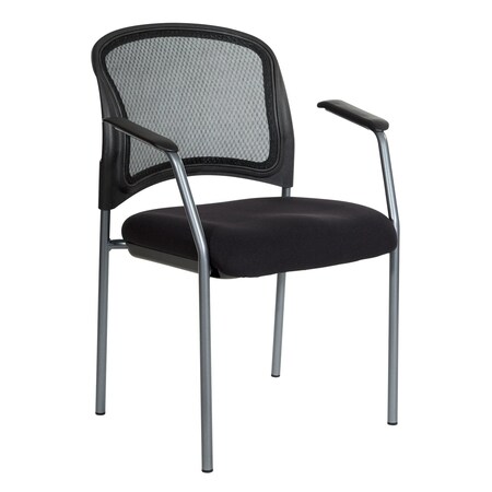 Office Star Products ProGrid Mesh Back Chair, Coal 86710R-30