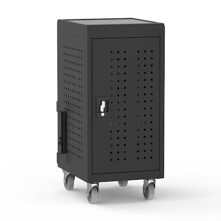 Luxor USB-C Secure Charging Cart, Pre-Wired Solution for Fast, Organized Charging for up to 24 Devices CHMC001