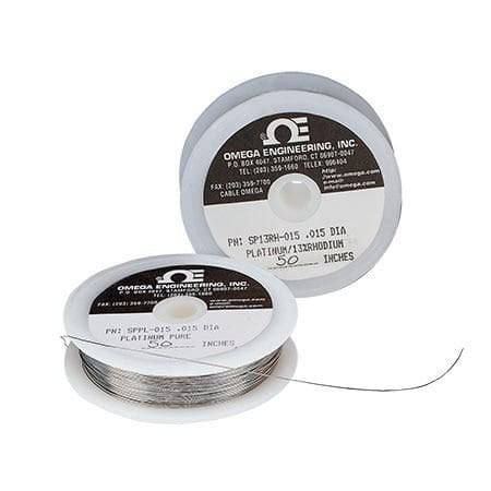 Omega Uninsulated Thermocouple Wire, Noble Metal, Single, Fine Diameter, R, S (-) Type, 0 degC to 1450 de SPPL-008