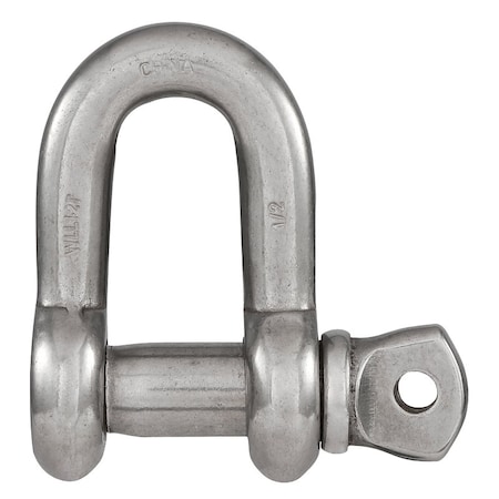 National Hardware DShackle, 12 in, 4000 lb Working Load, 316 Grade, Stainless Steel, 112 in L Inside N100-357