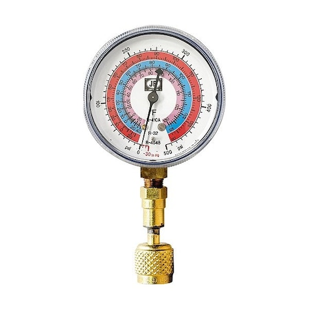 Jb Industries Test Gauge, Blue, Brass, Non-Illuminated QC-G863