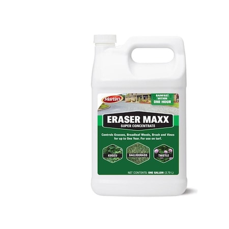Martins ERASER MAX Weed Killer, Liquid, Clear Yellow, 1 gal 82250002