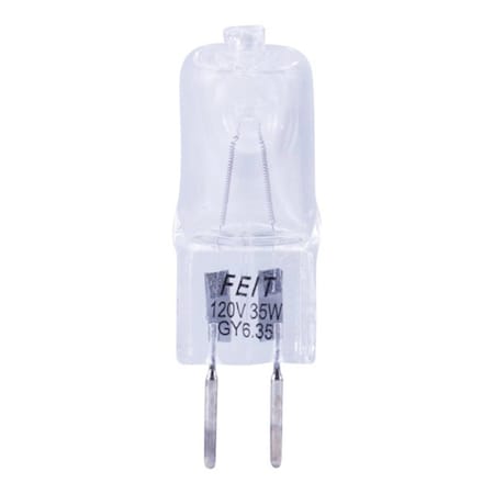 Feit Electric Halogen Light Bulb, 35 W, Bi-Pin Lamp Base, JCD T4 Lamp, 200 hr Average Life BPQ35T4/JCD/RP